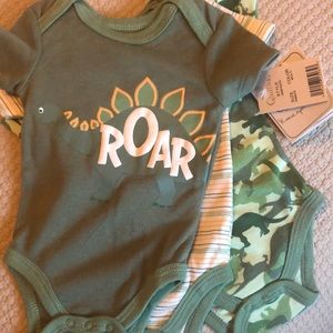 Dino-themed onesie bundle
